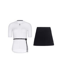 RIVANELLE maillot corto y falda - LOVELY - negro/blanco